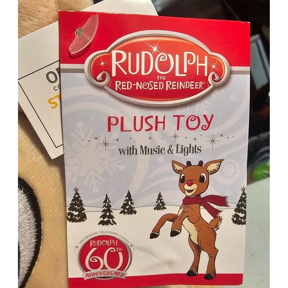 Rudolph The Red Nosed Reindeer & Clarice 10 in Light Up Musical Plush Pair NWT - Picture 10 of 16